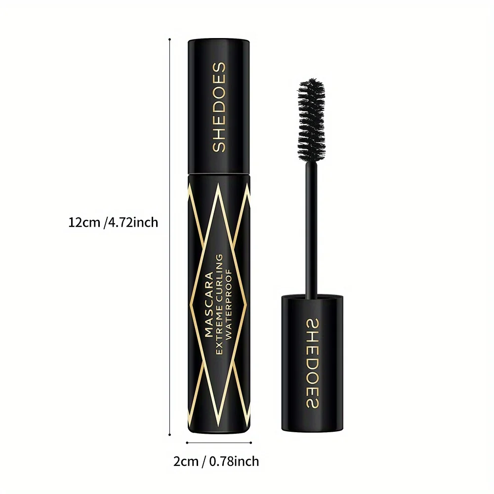 Waterproof and sweat-proof, easy to apply makeup, dense, curly and slender, non-smudging mascara.