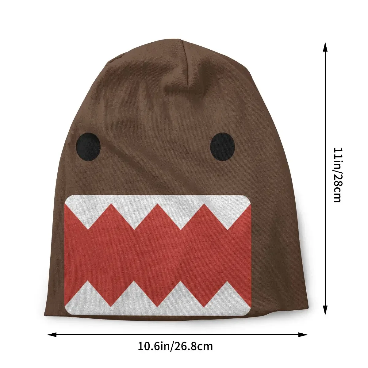 Vintage Bonnet Homme moda cienkie Skullies czapki Domo Kun czapki z motywem kreskówkowym dla kobiet mężczyzn nowatorskie czapki