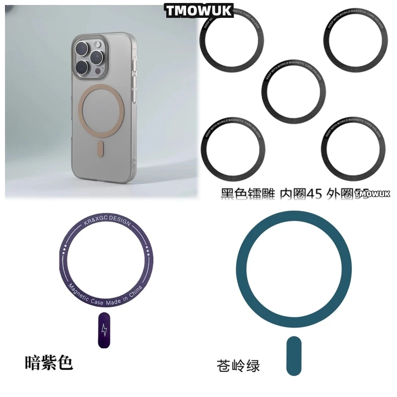 

For OPPO Reno 6 12 10 Pro Find N X3 X8 Ultra For Magsafe Magnetic Metal Plate Ring Sticker For Wireless Charger