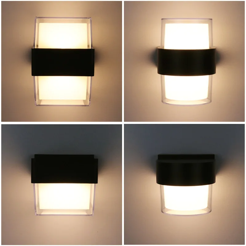 Rectangular Moisture-proof Wall Lamps Villa Courtyard Garden Entrance Walllamp Rural Outdoor Decor LED Lighting Light Fixture