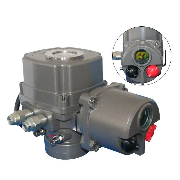 1/4 in  90 Degree Motorized Butterfly Valve Flameproof Electric Actuator 4-20mA DC Signal OEM Supported for Chemical Industry