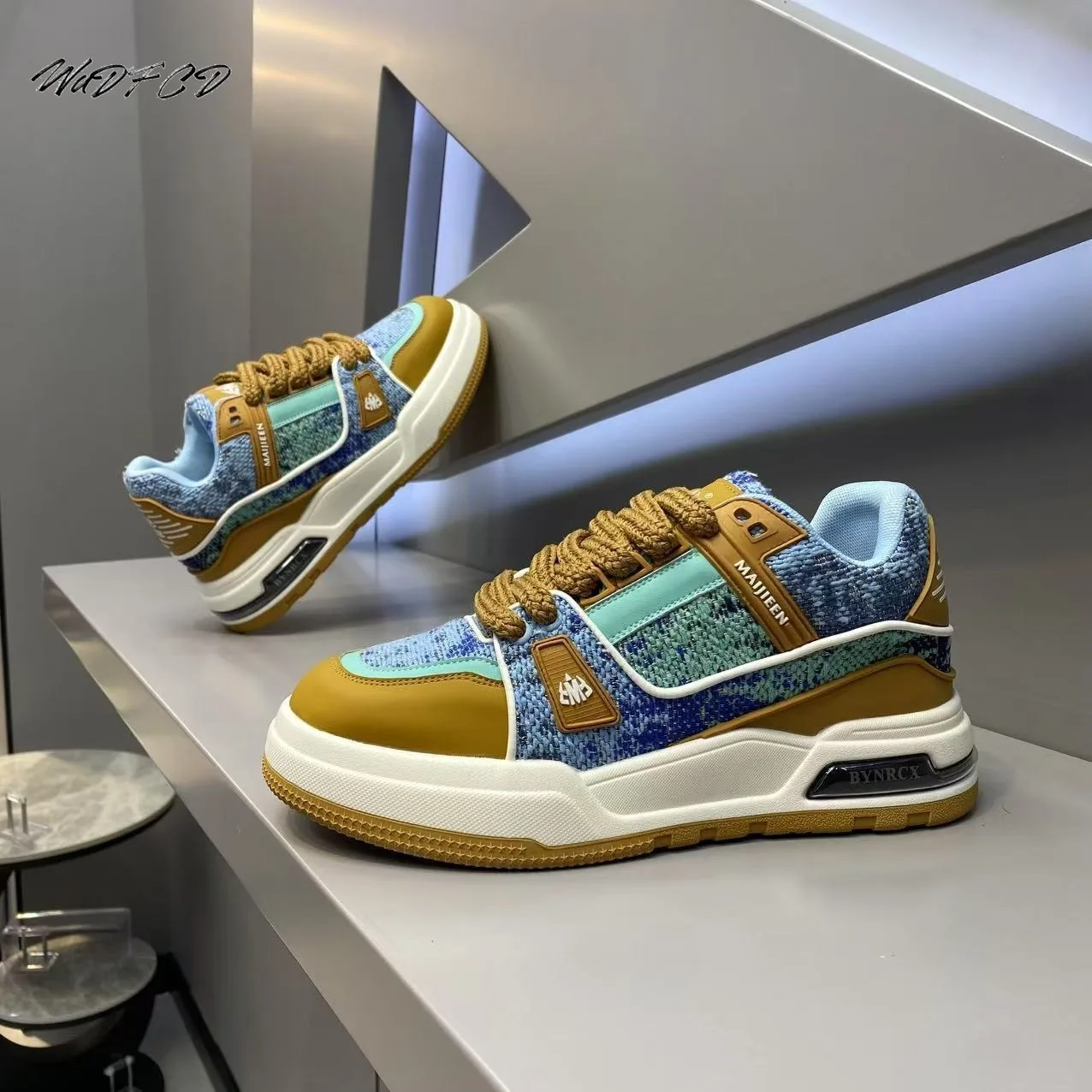chunky sneakers mens designer easy matching board shoes fashion casual leather fabric breathable height increased platform shoes