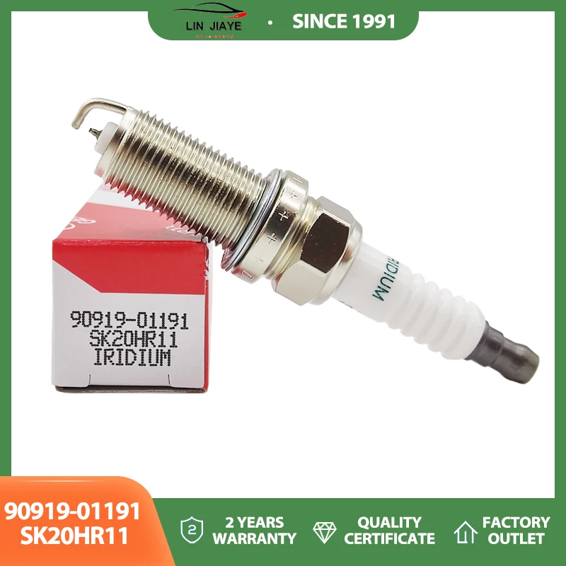 4/8PCS Iridium Spark Plug 90919-01191 SK20HR11 For Toyota Lexus LS460 LX570 GX460 Land Cruiser 4Runner FJ Tacoma 9091901191