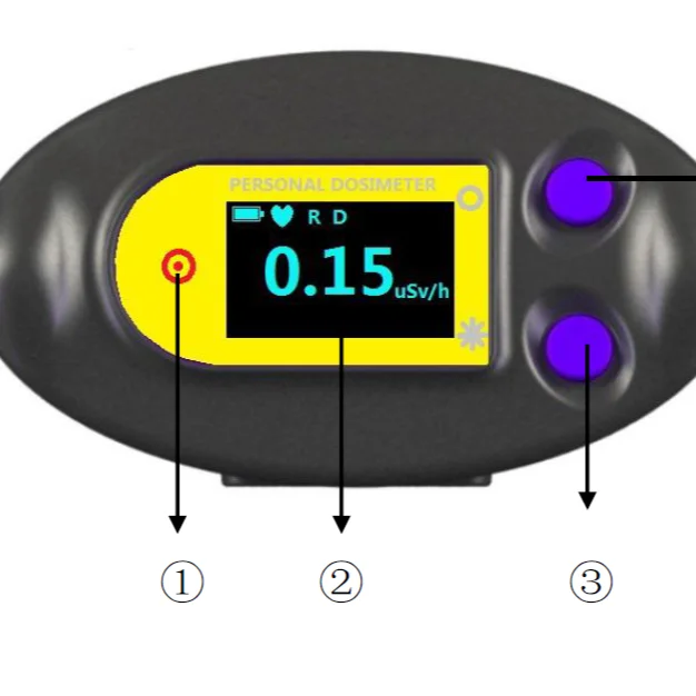 

personal radioactive dose alarm device