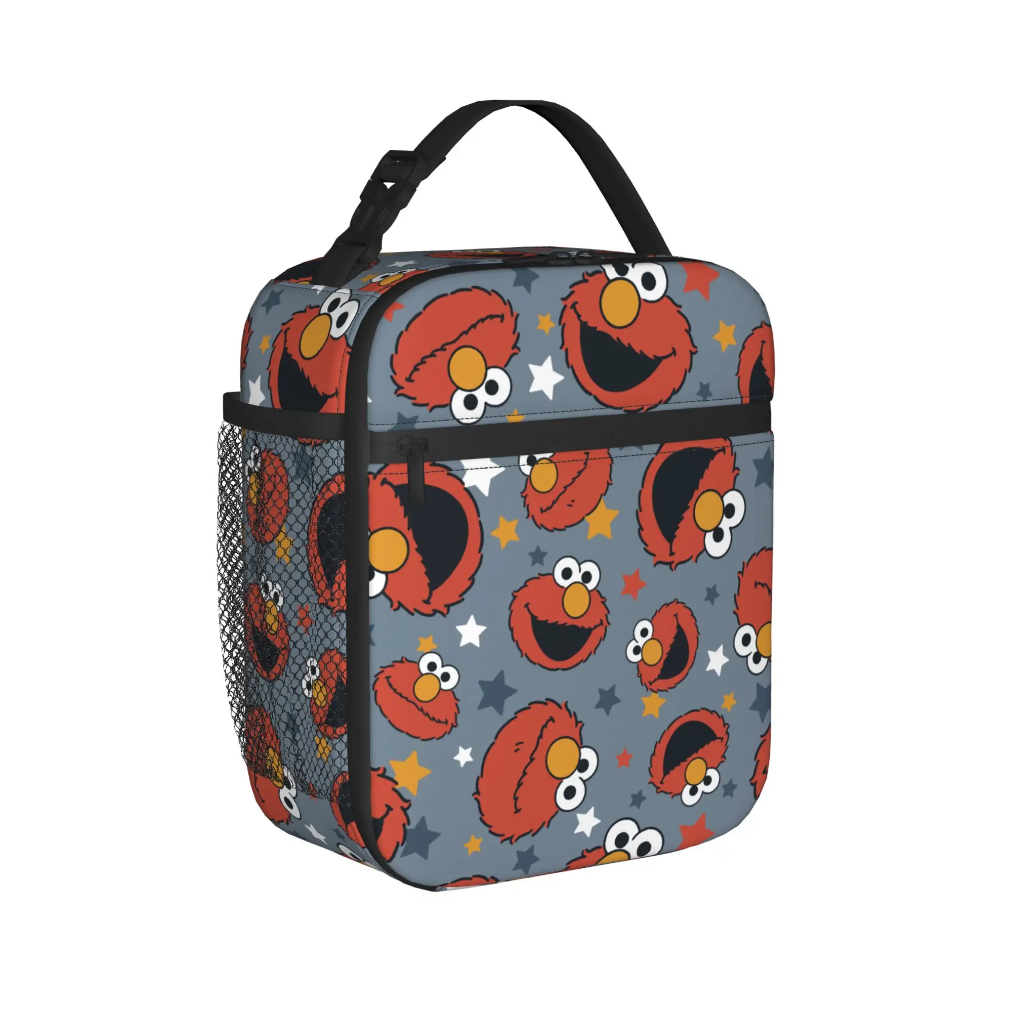 Elmos Rules Star Cookies Monsters Thermal Insulated Lunch Bag for Picnic Cartoon Portable Bento Box Thermal Cooler Lunch Boxes
