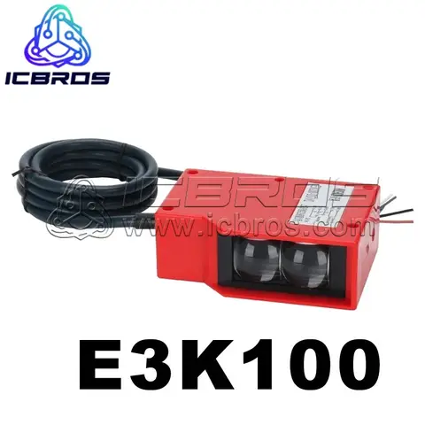적외선 광전 스위치 센서, 세차 기계 E3K100-DS100M1, 7 m 거리 조절 가능, 24V 정상 개방