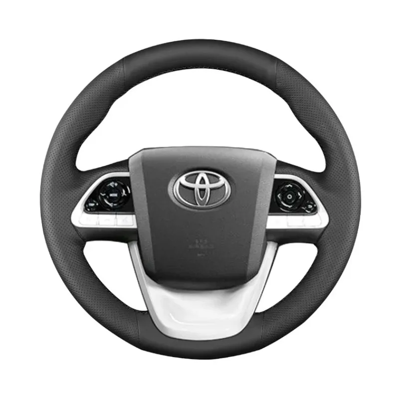 

Для Toyota Prius 4 Mirai Prius Prime 2015-2022 автомобильные аксессуары «сделай сам» сшитая вручную черная искусственная кожа