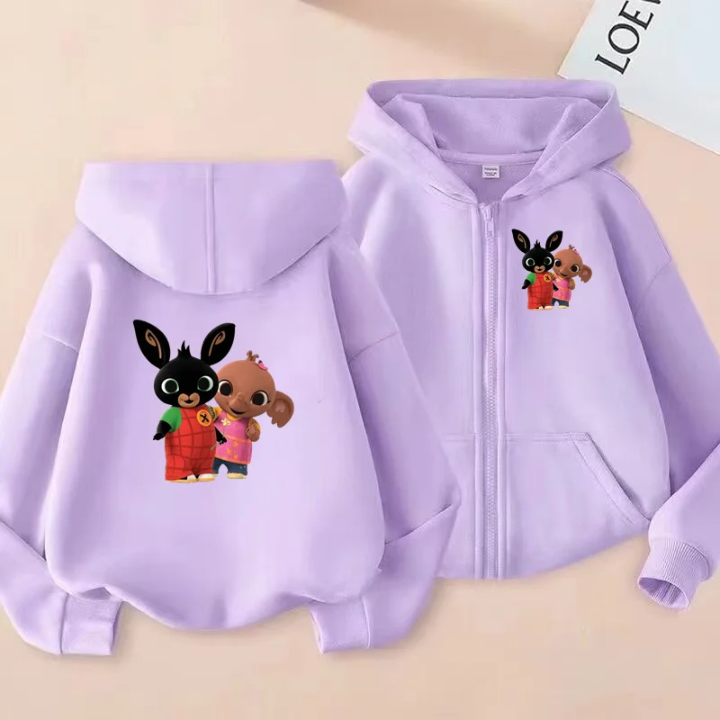 

Children's Sportswear, Children's Jackets with Zippers, and Purple and Pink Girls' Tops with Cartoon Animation Prints on Hats