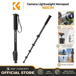 K&F Concept 63'' Monopod do aparatu 5-sekcyjna wysokość Aluminiowy monopod Lekkie przenośne aparaty Akcesoria do Nikon Canon Leica