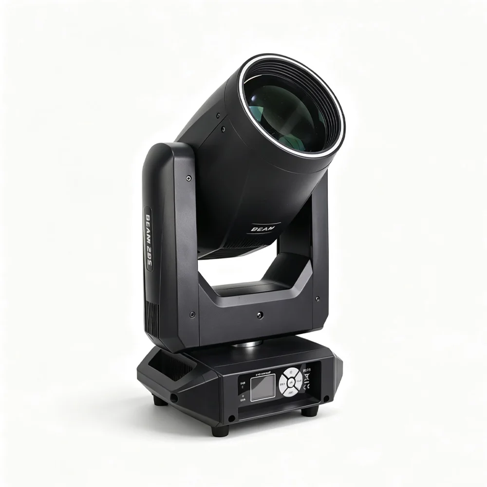 14R 295W LED Moving Head Stage Light with Ring Beam Spot 13 Patterns Dual Prism DMX512 Control for DJ Disco Wedding Lighting Eff