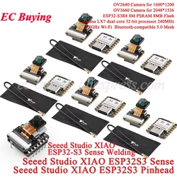 10Pc/1pc Seeed Studio XIAO ESP32S3 Sense Seeeduino ESP32-S3 2.4G WiFi BLE Mesh 5.0 Wi-Fi OV2640 OV3660 Camera Module For Arduino