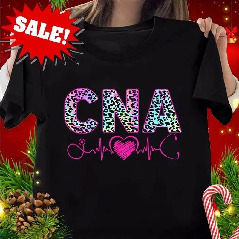 CNA Shirt,Certified Nursing Assistant Shirt, Leopard Nurse Shirt,Registered