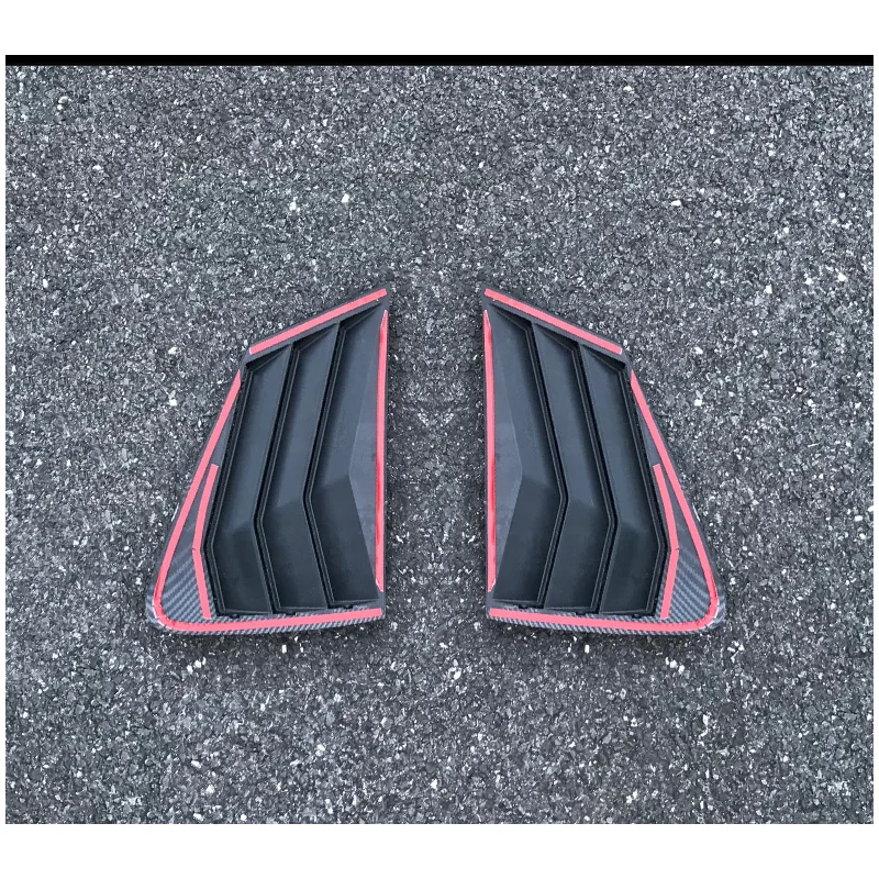 Side Rear Window Blind Shutters Vent Cover Trim For Skoda Octavia Sedan 2017 2018 2019 Auto Accessories