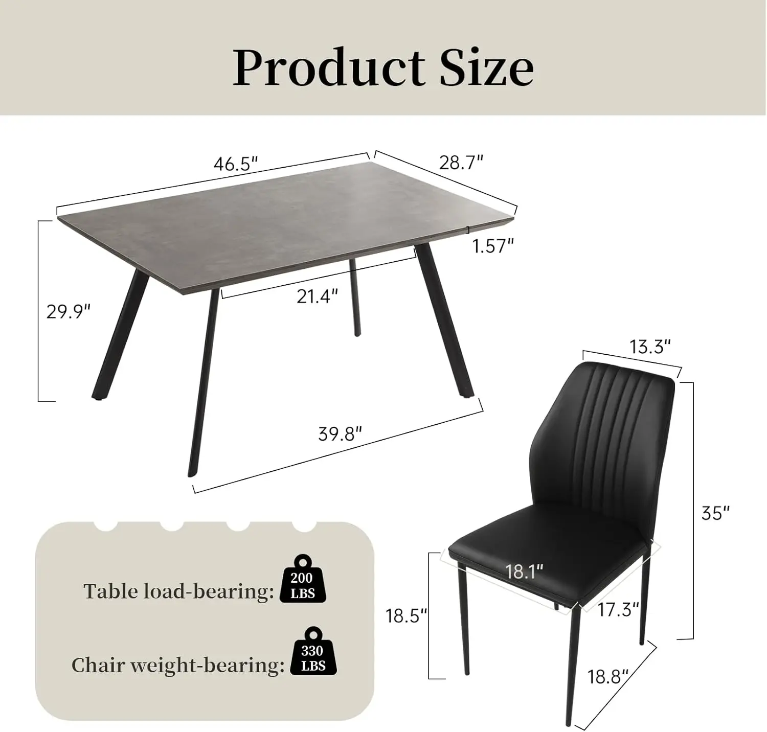 Set Rectangular Wood Dining Table with 4 Upholstered Leather Chairs This Stylish Cutlery Set Is Perfect For Use At The Table