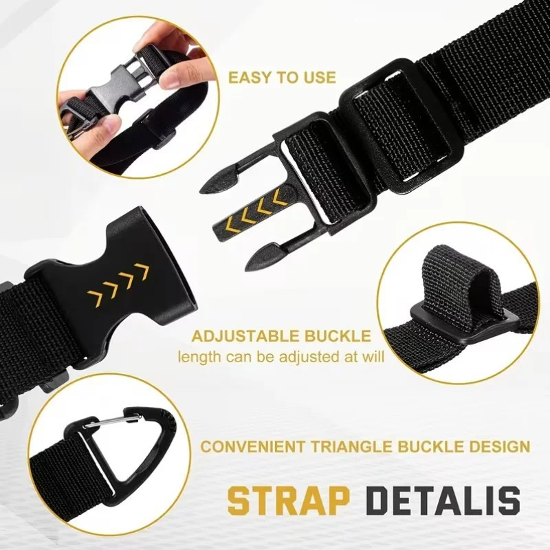 3.8cm Ultra-wide Adjustable Straps Cord Organizer Triangle Clips Cable Ties for Storage Heavy Duty and Outdoor Organization