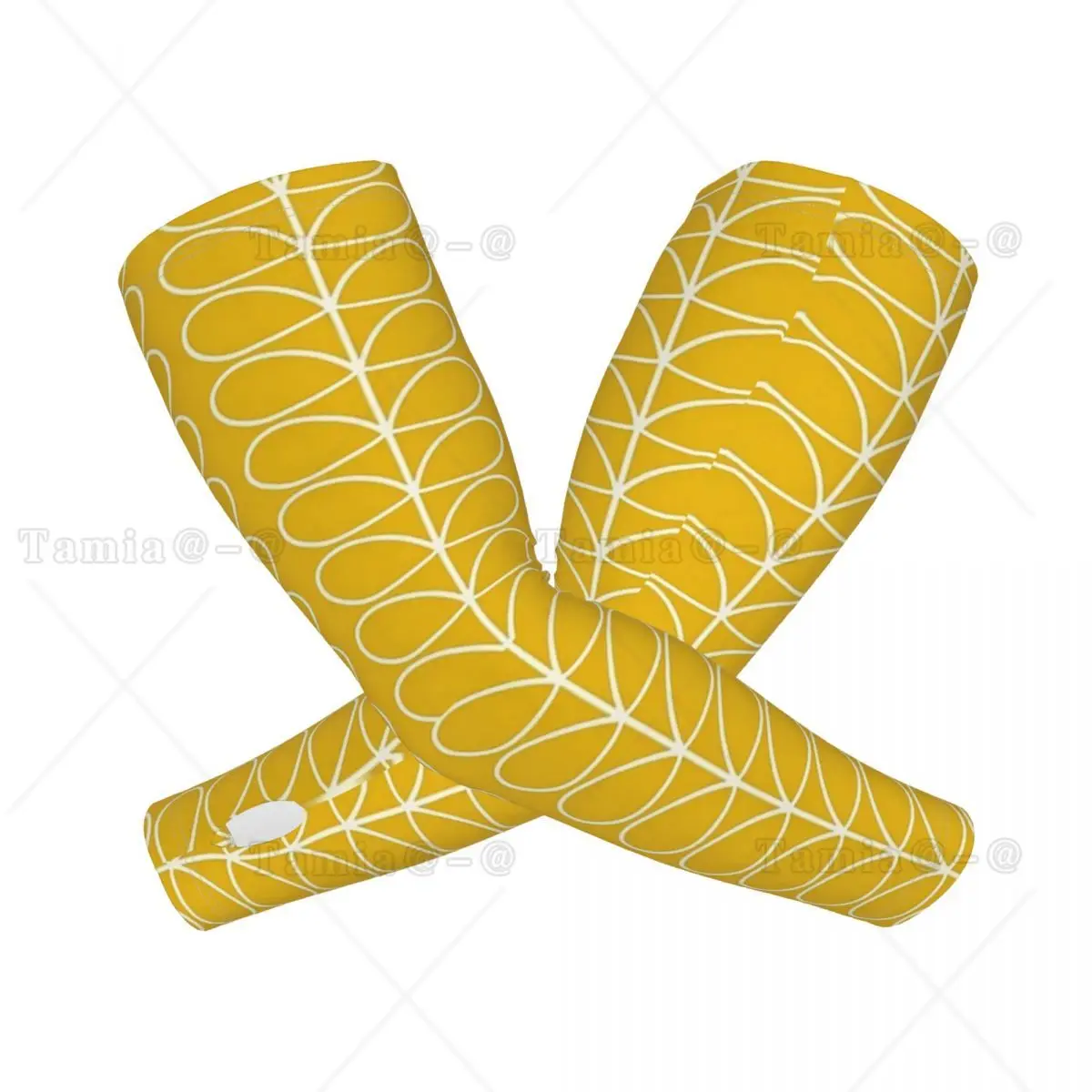Custom Orla Kiely Linear Stem UV Protection Arm Sleeves Men Women Sports Tattoo Cover Up for Hiking