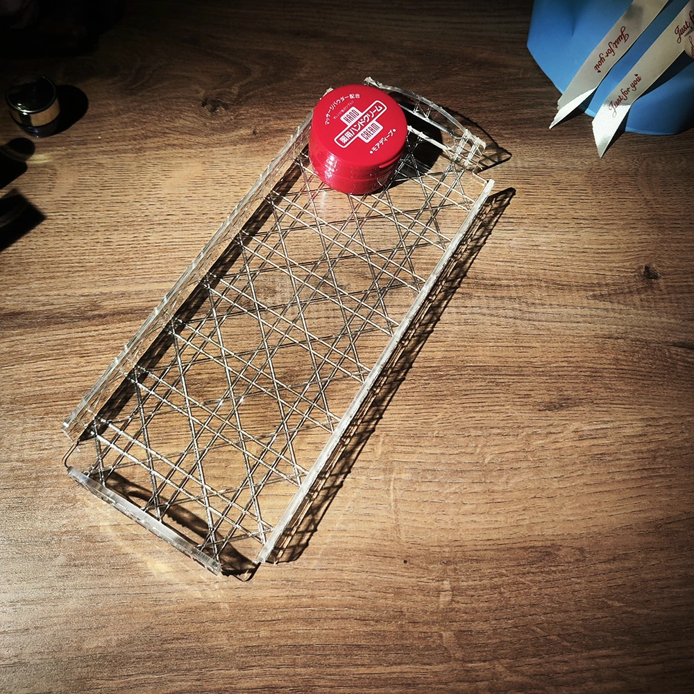 Transparent Resin Tray with Cannage Design Home Decor Serving Tray Kitchen Dining Tableware - Image 4
