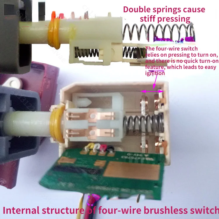 For WU278 WU268 WU175 WU292 Brushless Motor Switch Replacement EGD-3115Z Power Control Parts for Power Tool Repair