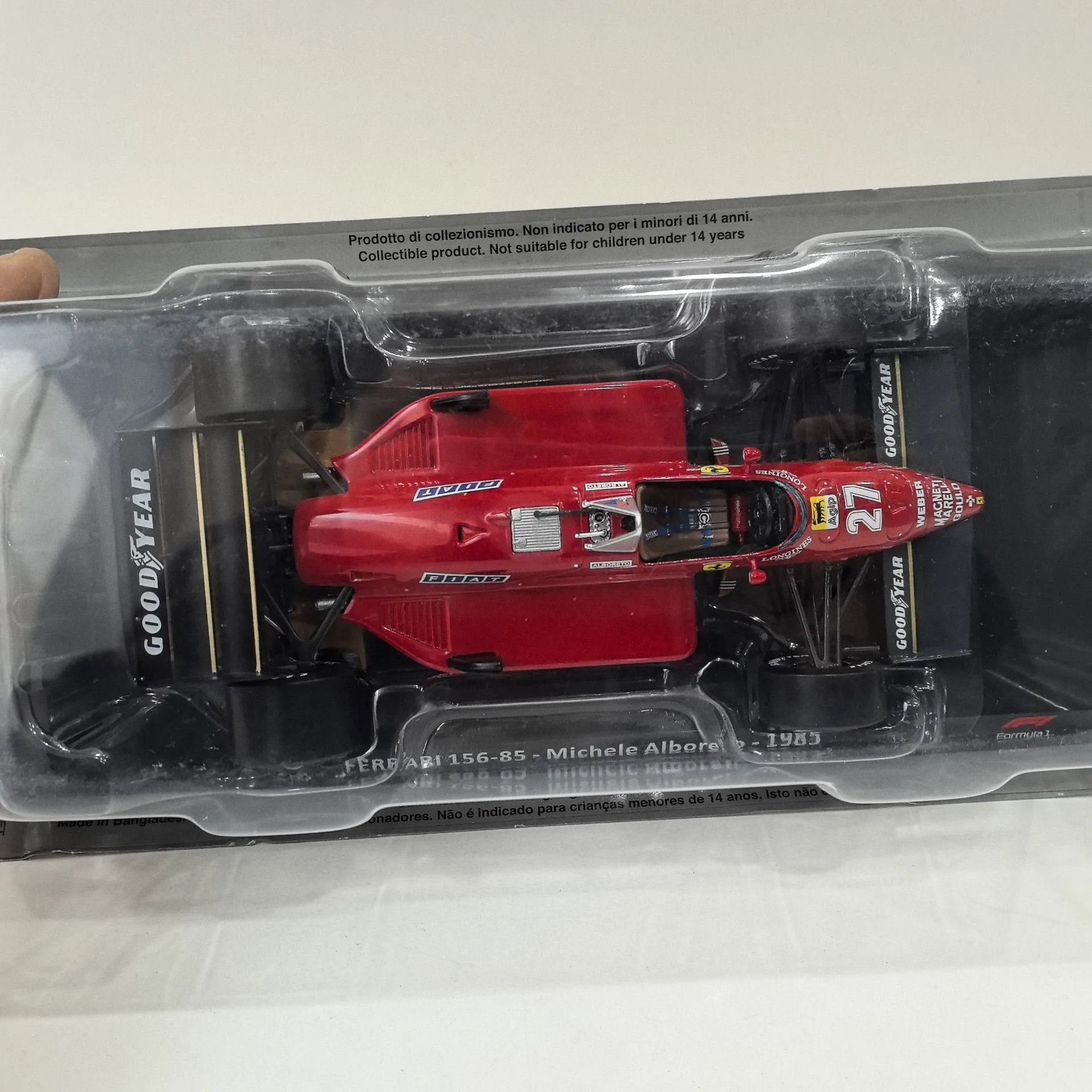 Diecast IXO 1/24 Scale 156-85 #27 1985 F1 N8 Alloy Car Model view 6
