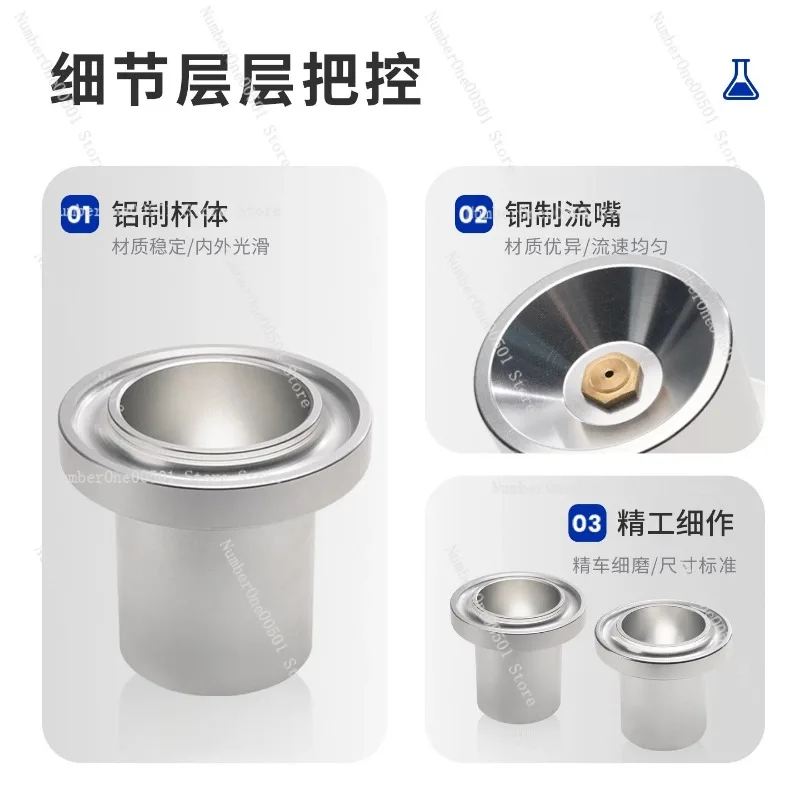 4 3 2 Viscosity Cup Stand Aluminum Paint Ink Viscometer