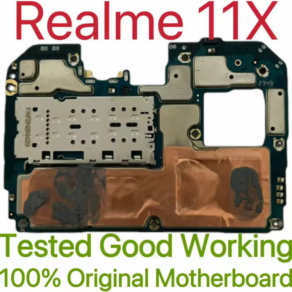 Global Version Original Unlocked Motherboard for Realme 11X Tested Circuit Plate Main Logic Board for Realme 11X