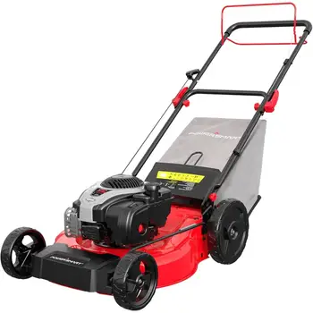 PowerSmart 自走式汽油割草機 21 英寸,配備 Briggs & Stratton E550 140cc 發動機,二合一碎草和集草功能 B8721S1 10 最佳銷售 自走式割草機 - №5