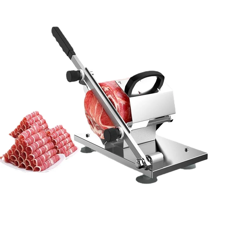 Manual Slicer for Lamb Rolls, Home Meat Cutting Machine, Handheld Nian Gao Knife, Frozen Meat and Fat Beef Commercial Meat