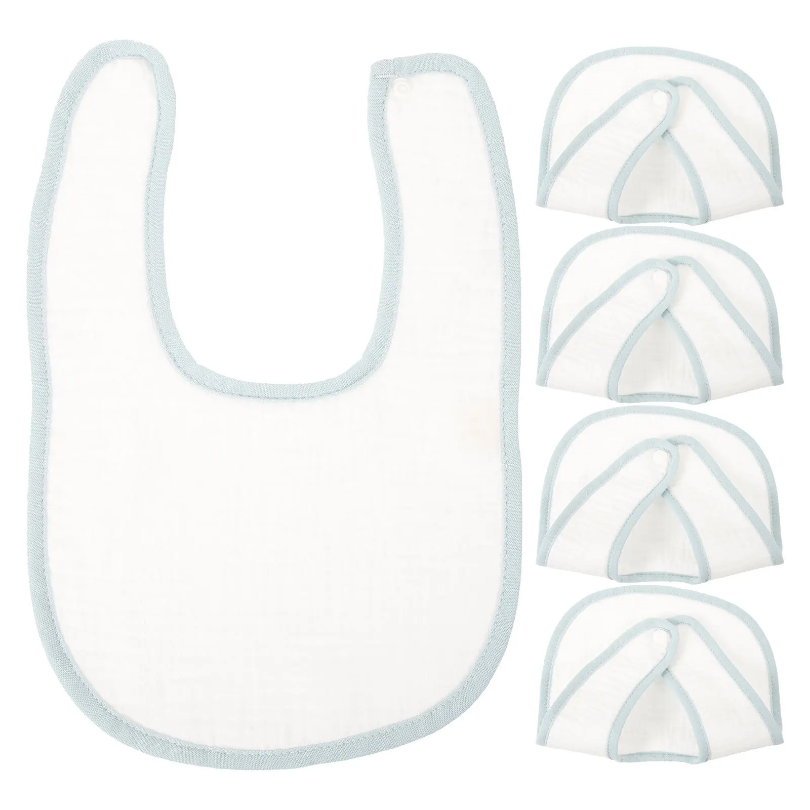 5 قطعة مرايل تغذية القطن للطفل الرضيع الترويل التسنين مريلة قابلة لإعادة الاستخدام قابل للغسل لينة ماصة لعاب الماسك الاستخدام اليومي