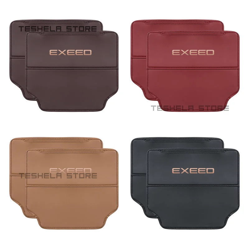 For Chery EXEED LX TXL VX RX TX Leather Anti-Child-Kick Pad Car Waterproof Seat Back Protector Accessories