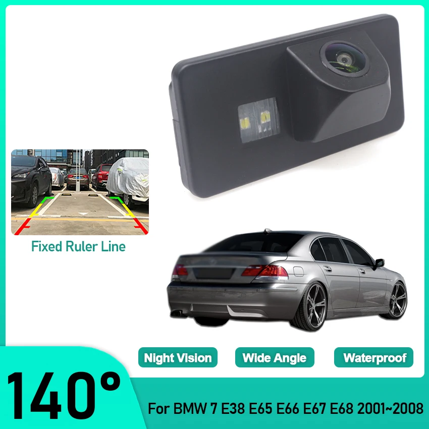 

Rear View Reverse Camera CCD Night Vision Back up license plate camera For BMW 7 E38 E65 E66 E67 E68 2001~2005 2006 2007 2008