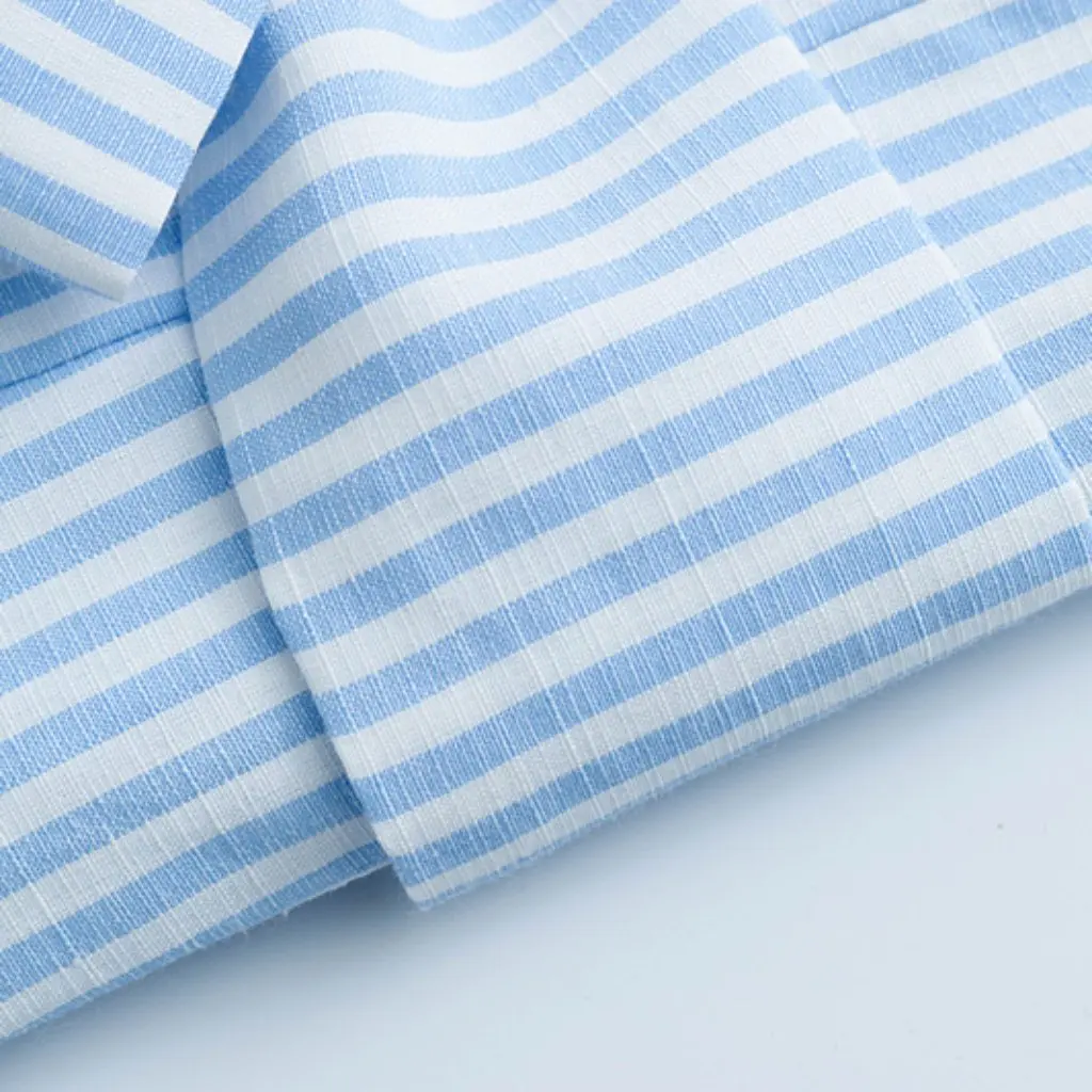 Vestido camisero con cinturón para mujer, ropa de mujer a rayas con abertura lateral, estilo europeo americano, nueva moda