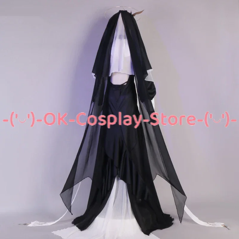 Game Arknights Whisperain Cosplay Costume Women Cute Dress With Veil Party Suit Halloween Carnival Uniforms Custom Made