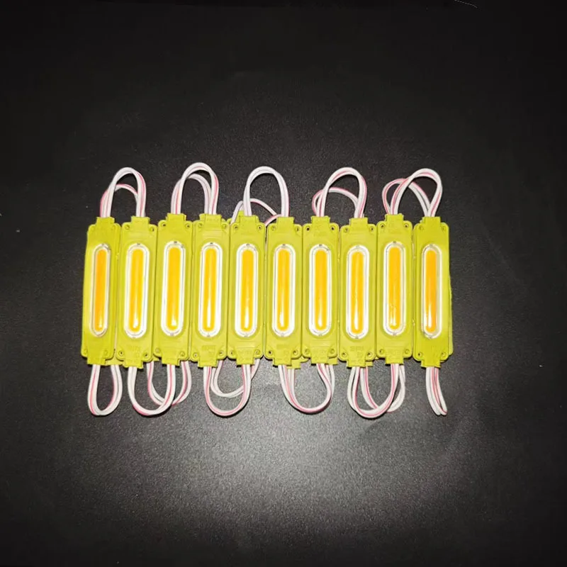 10pcs 12V Injection with Lens COB LED Module Bright LED COB Module Light  IP65 Waterproof Backlight for Sign Channel Letter