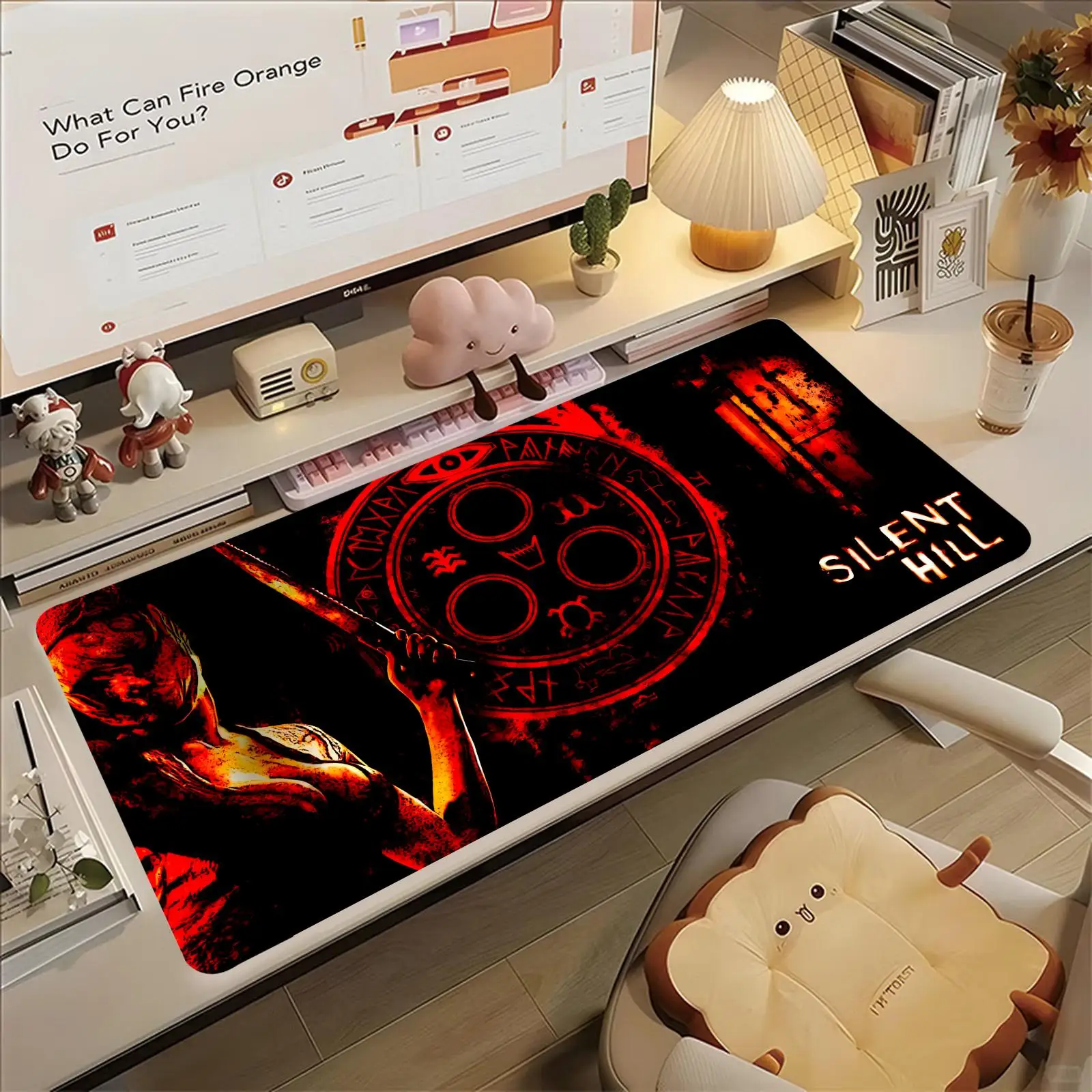 Mouse Pad Pro E-Sports XXL Gaming Mousepad Extra Large Non-Slip Stitched Edge Keyboard Laptop Desk Mat For PC Gamer SILENT HILL view 3