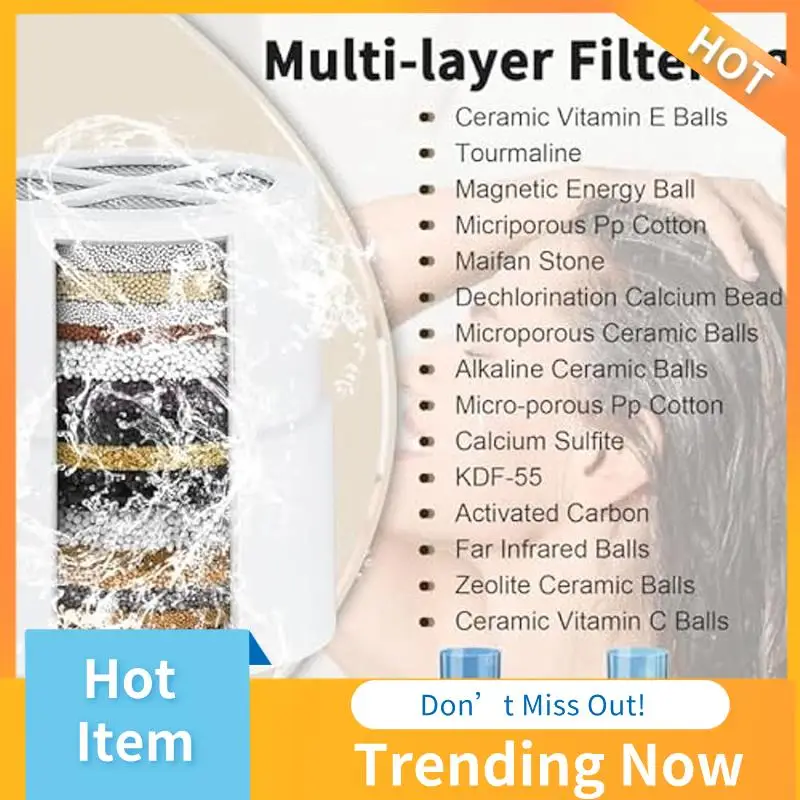 

ABNL 3 упаковки сменный картридж для насадки для душа, совместимый с фильтром для насадки для душа Jolie