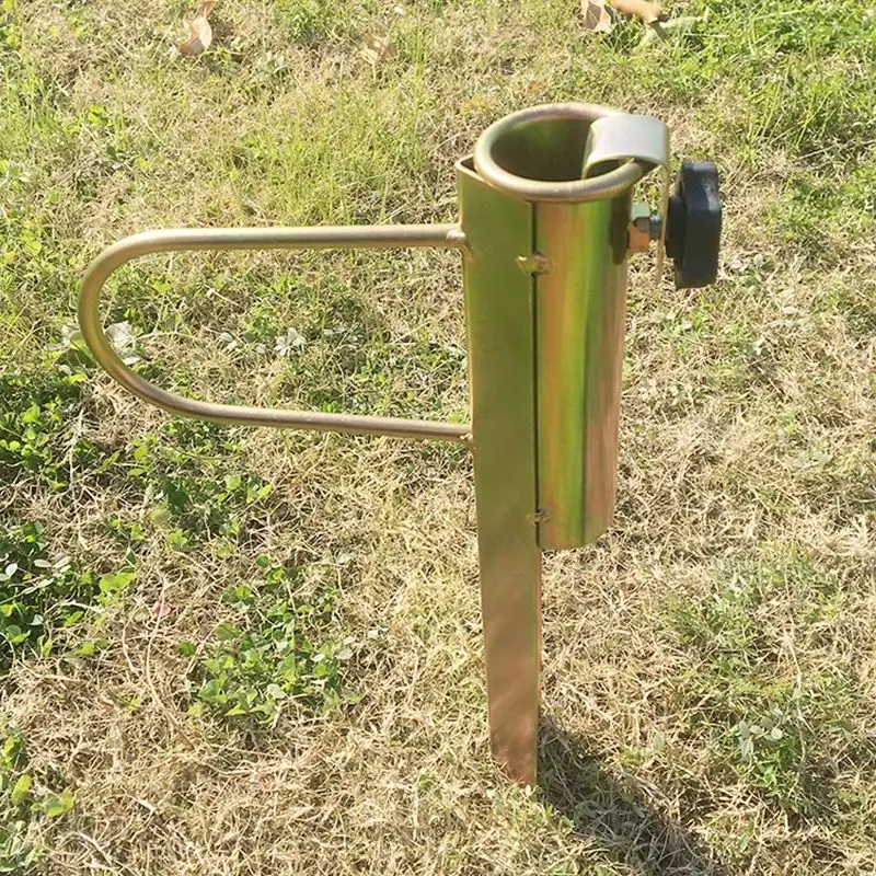 Soporte de sombrilla de playa de Metal resistente, soporte de arena, hierba de arena, talla única, 25-32mm para bandera