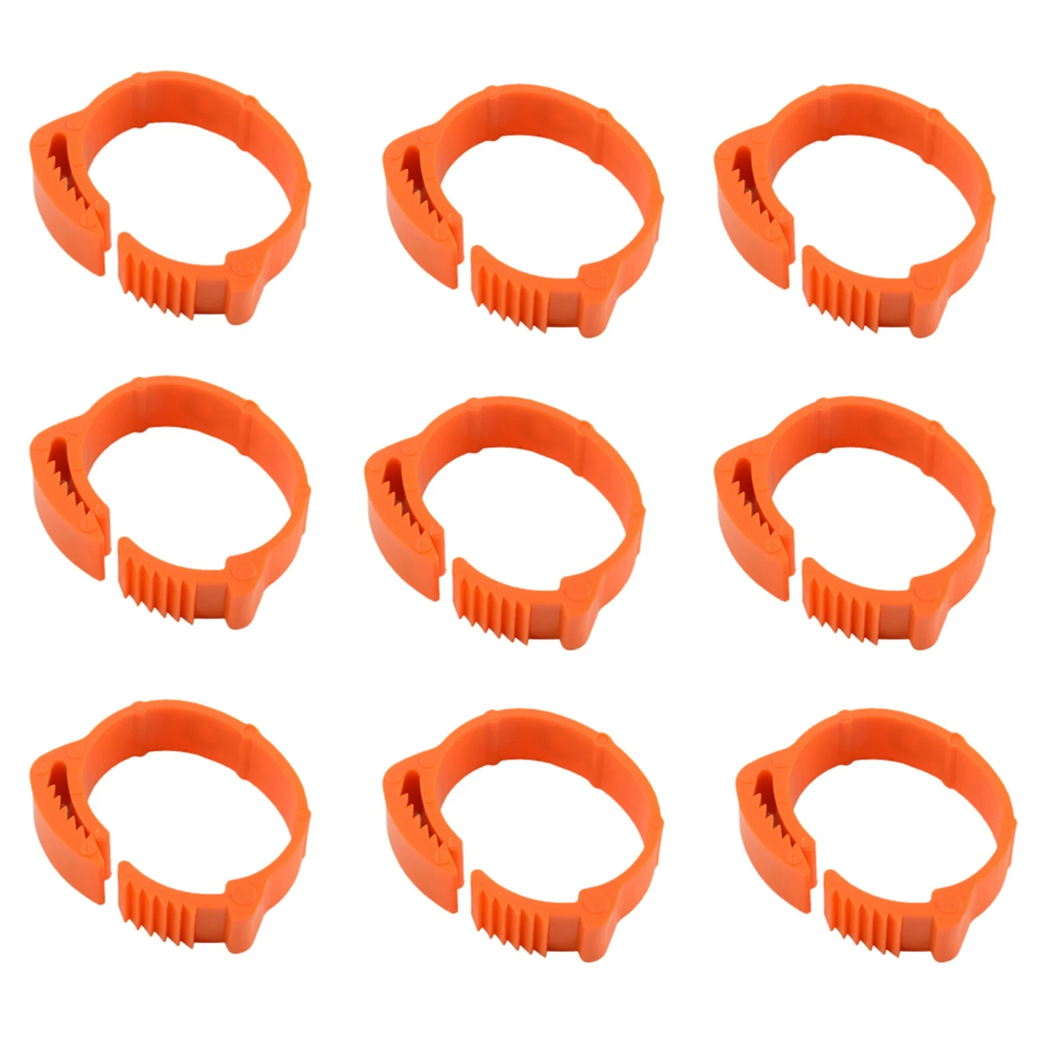AT16 100Pcs Chicken Identification Leg Bands Tags Poultry Leg Bands Bird Leg Bands Duck Leg Bands Clip-on Rings