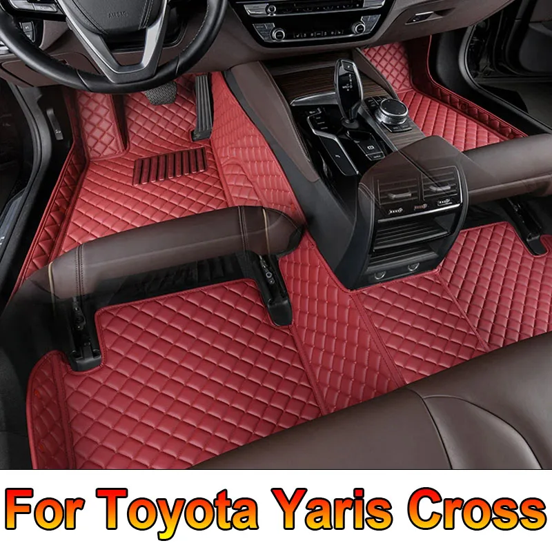 Car Floor Mats For Toyota Yaris Cross Yarisu Kurosu hybrid 2021 2022 2023 Waterproof Pads Car Accessories 2012