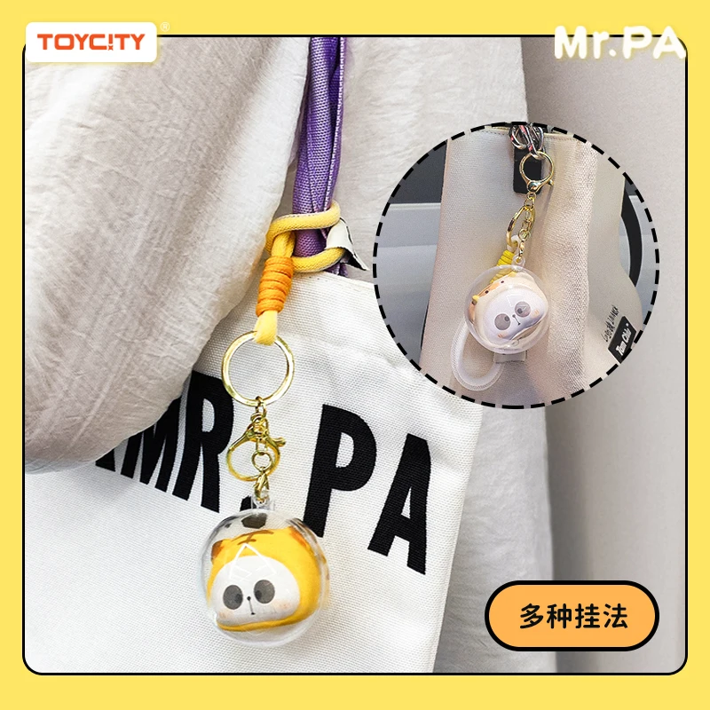 TOYCITY Mr.pa liontin kunci mewah tas mainan cubit gantungan kunci lucu boneka Kawaii figur aksi untuk mainan anak perempuan