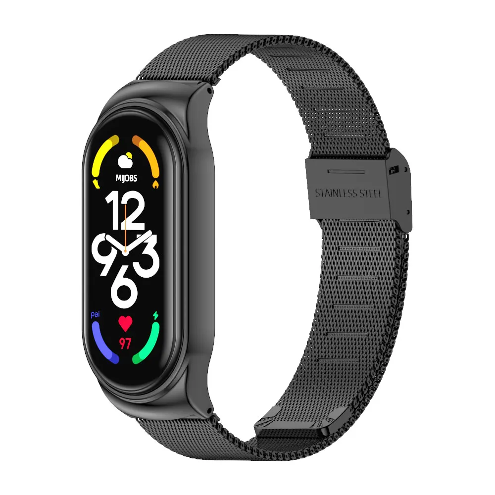 Strap For Mi Band 9 8 7 6 5 4 3 Metal Correa Bracelet for Miband 6 Pulseira Wristband for Xiaomi Xiomi My Bend 7 Global Version