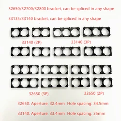 10 Uds 32650/33140 soporte de batería soportes de plástico soportes antivibración de seguridad celular accesorios DIY