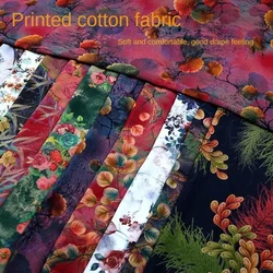 Printed Rayon Fabric By The Meter for Needlework Clothes Dresses Pajamas Shirts Diy Sewing Soft Smooth Breathable Summer Cloth