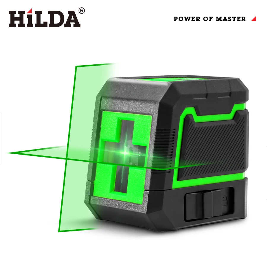 HILDA Laser Level 2-Linien selbstnivellierendes horizontales und vertikales Kreuz Super leistungsstarke grüne Laserstrahllinie – Detail 1