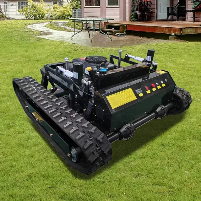 Multi-function caterpillar lawn mower Intelligent remote control garden gas mower cutting width 800mm/1000mm/1200mm