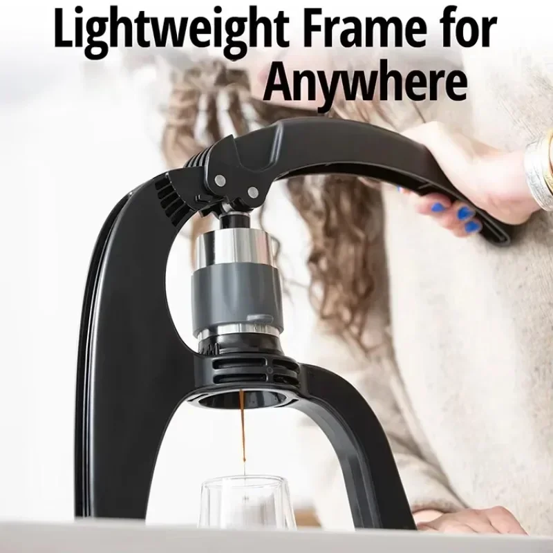 Direct Lever Manual Espresso Maker for Home with Two Coffee