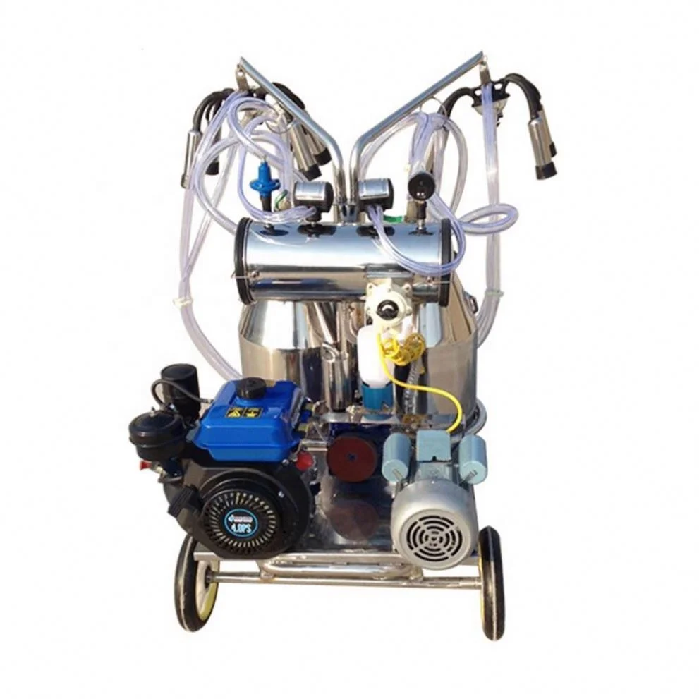 Oil-electric Dual-use Stainless Steel Milk Bucket Single Bucket Double Bucket Oil-electric Hybrid Dual-power Milk Extractor