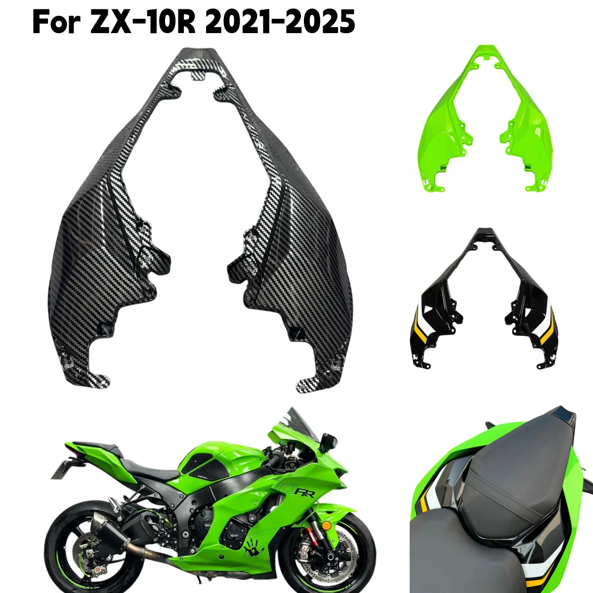 Fit For Kawasaki Ninja ZX-10R ZX10R ZX-10RR 2021 2022 2023 2024 2025 Motorcycle Accessories Rear Tail Seat Cover Panel Fairing