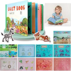 Kids Toddlers Busy Board Montessori Sensory Educational Toy Learning Activities Busy Book For Baby Development Quiet Book Gifts