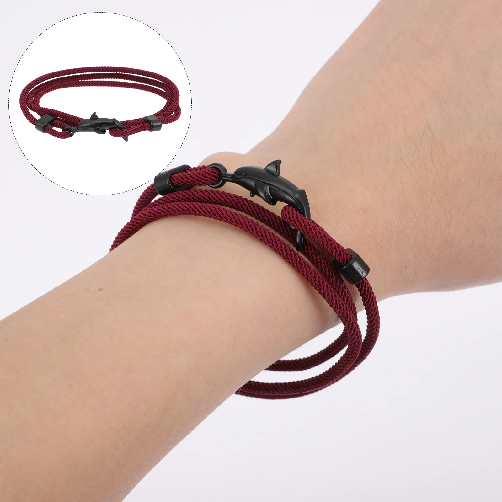 Pulsera de ballena de delfín, conjunto de mujer, pulseras de animales, joyería de muñeca elegante para regalo