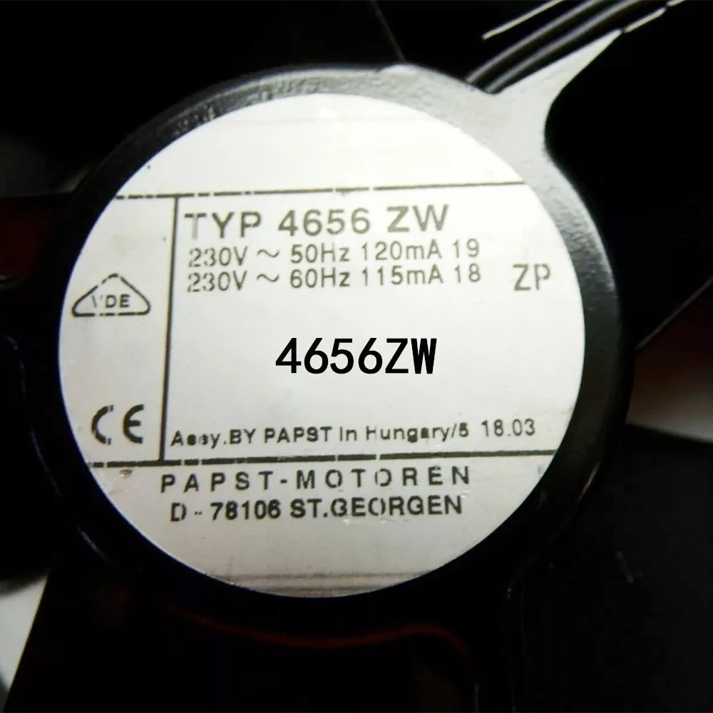 

FOR Ebmpaps 4656ZW Long-Lifespan Axial flow fan 230VAC 19/17W 2650rpm 120x120x38mm